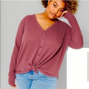 Wild Fable Henley Button Up